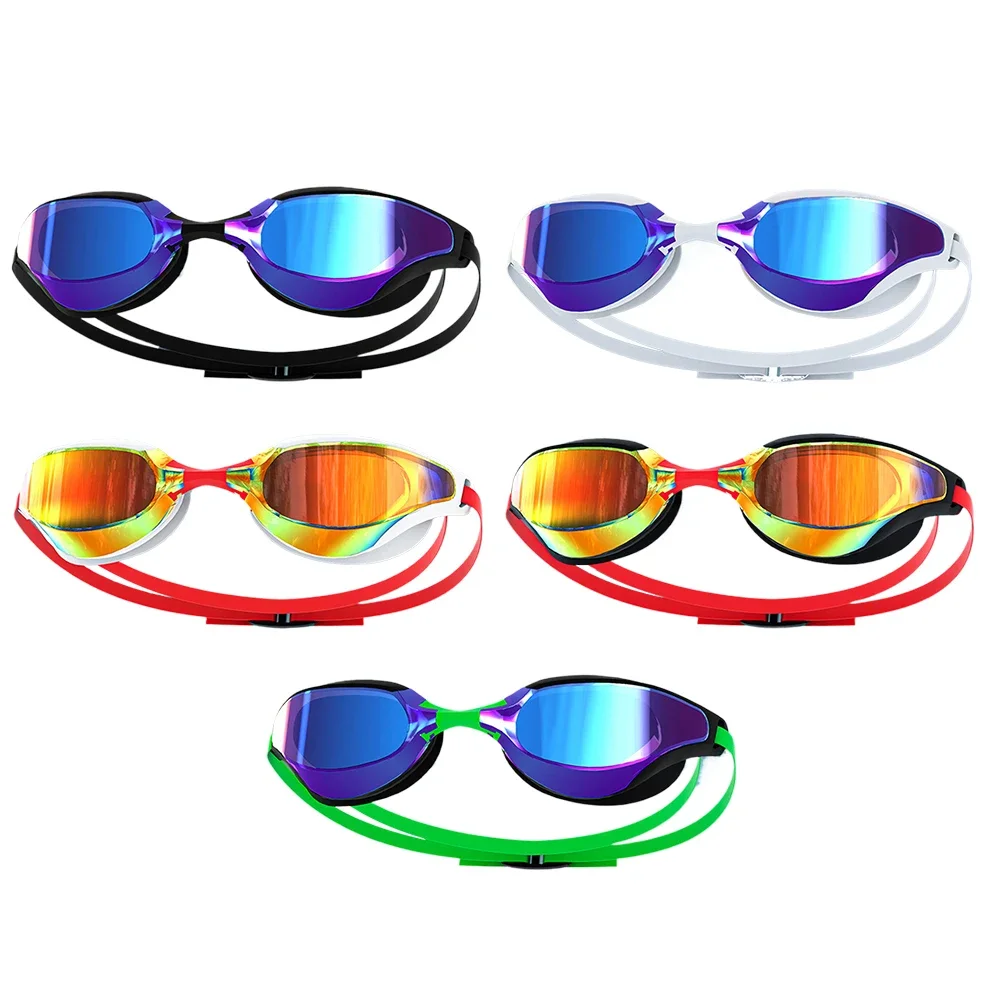 

Professional Swim Glasses Anti-Fog Swim Pool Eyewear Adjustable Wide View Swim Goggles UV Protection for Swimmers