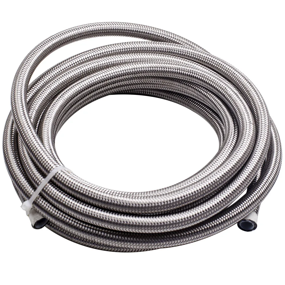 Brandneues 20 FT PTFE Kraftstoffschlauch-Ölleitungskit mit AN10 Schlauchanschluss Schwarz – Detail 7