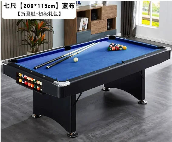 Mesa de billar americana plegable, mesa de billar de 7 pies, mesa de billar familiar para adultos, equipo de ocio interior