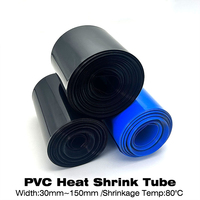Width 30mm~150mm PVC heat shrink tubing 18650 battery pack insulation protection encapsulation film dustproof cable sleeveing
