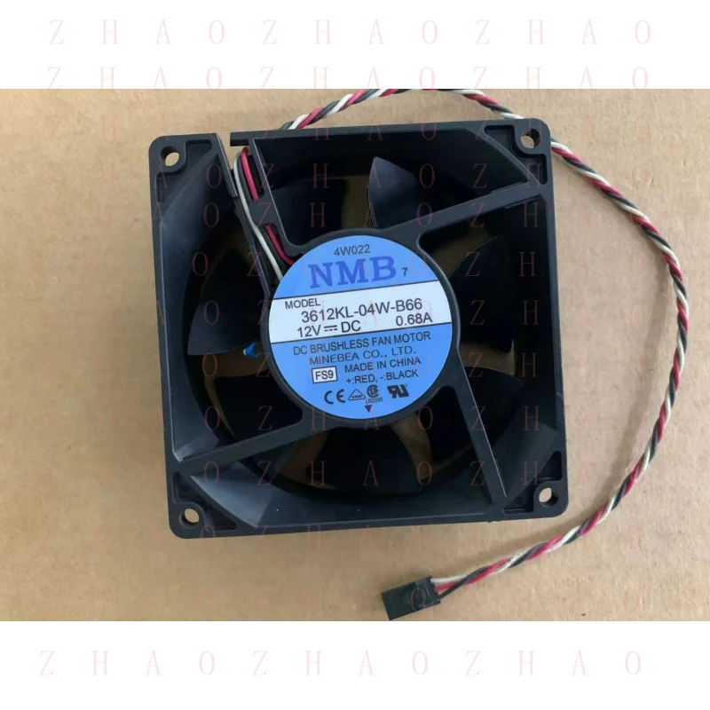 L+ 1pcs for NMB Cooling Fan DC BRUSHLESS FAN MOTOR 3612KL-04W-B66 12V 0.68A 92x32mm