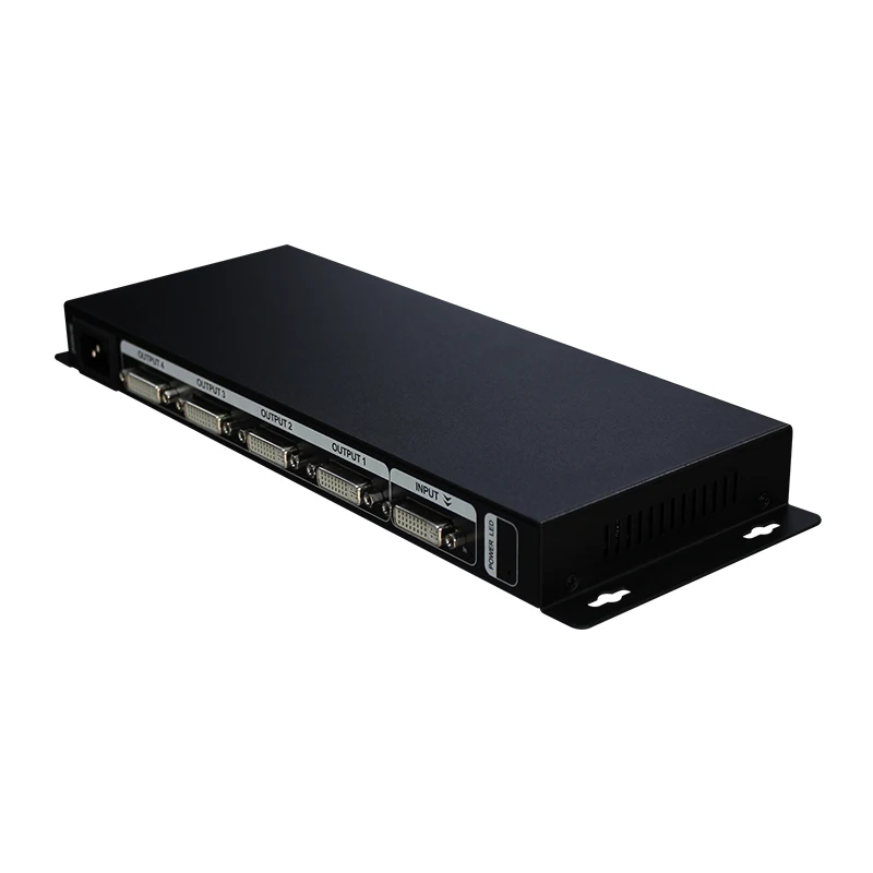 AMS-D1S4 DVI Splitter 1X4 Switcher 1 DVI อินพุตและ4 DVI เอาท์พุตสี่สำหรับจอแสดงผลคอมพิวเตอร์