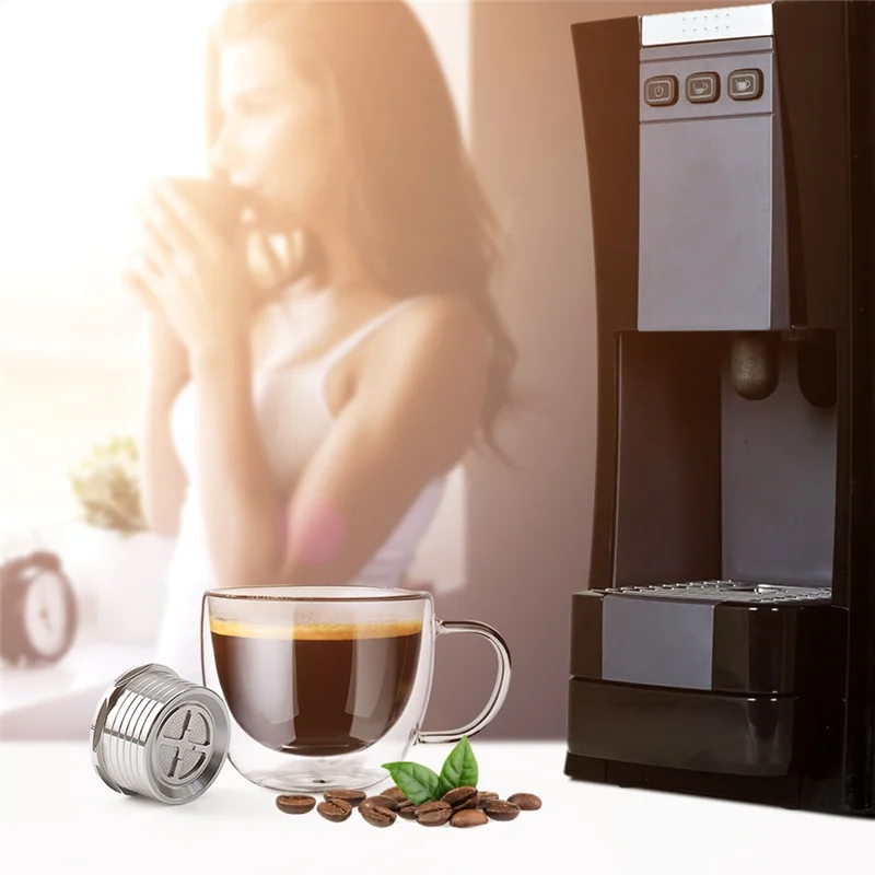 ELV-trFor Essse Espresso Caffe - S.12 Machine Stianless Steel Reusable Coffee Capsule Espresso Coffee Filter