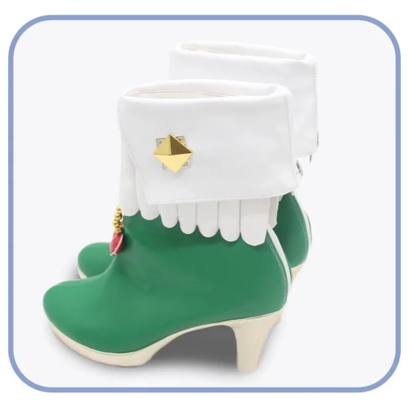 

CyPJSK Kusanagi Nene Cosplay Shoes PU Leather Shoes Halloween Carnival Boots Game Cosplay Props Custom Made