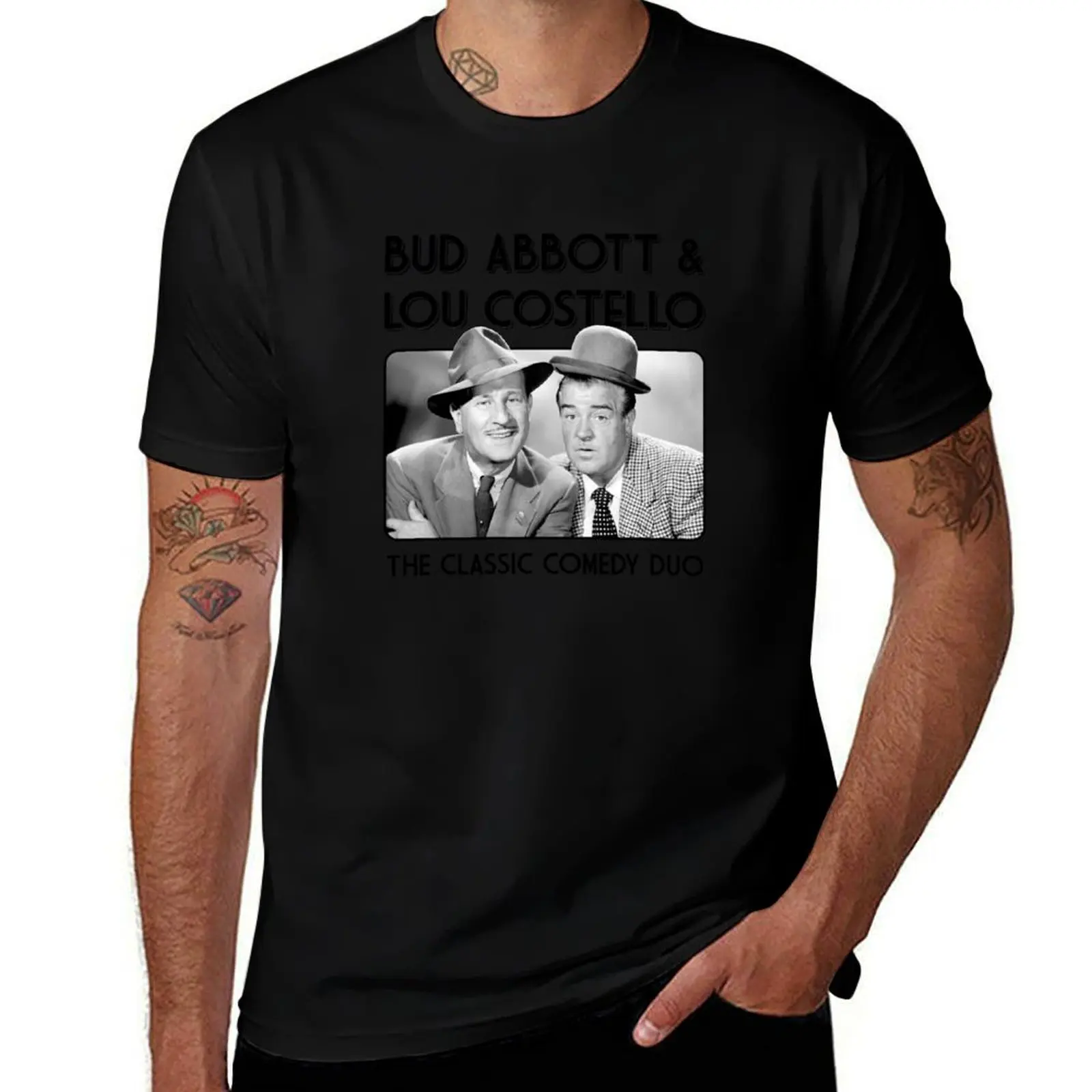 Bud Abbott & Lou Costello T-Shirt Urban Style Print T-Shirt