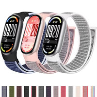 Nylon loop For Xiaomi mi Band 10 strap smartwatch Sport miband10 Breathable watch Replacement Bracelet mi band 9-8-NFC Correas