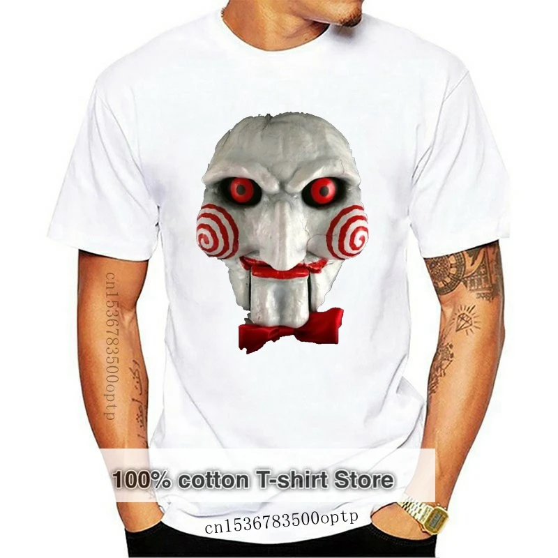 2024 NEW Jigsaw Saw Horror Thriller Movie Retro T Shirt Mens Tee Fan Gift New streetwear