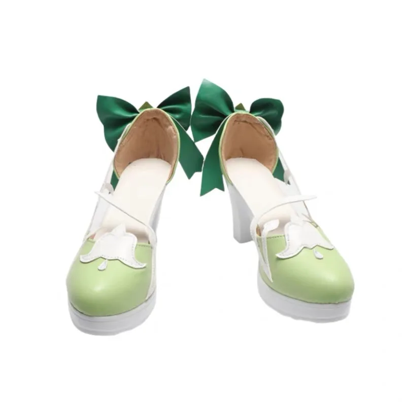 Genshin Impact Anime Cosplay Sapatos para Mulheres, Carnaval Halloween Trajes