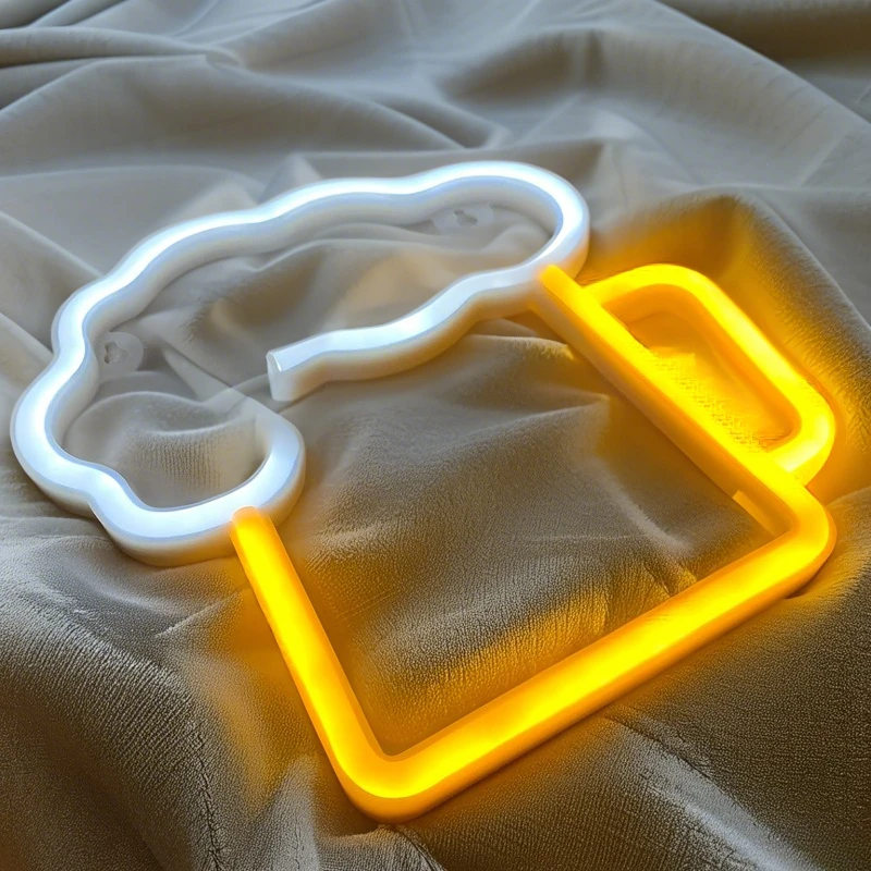 البيرة LED النيون تسجيل بطارية USB بالطاقة مشرق توهج ديكور هدية مثالية للزوج مثالية لشريط حانة المنزل بار رجل الكهف للحزب #3