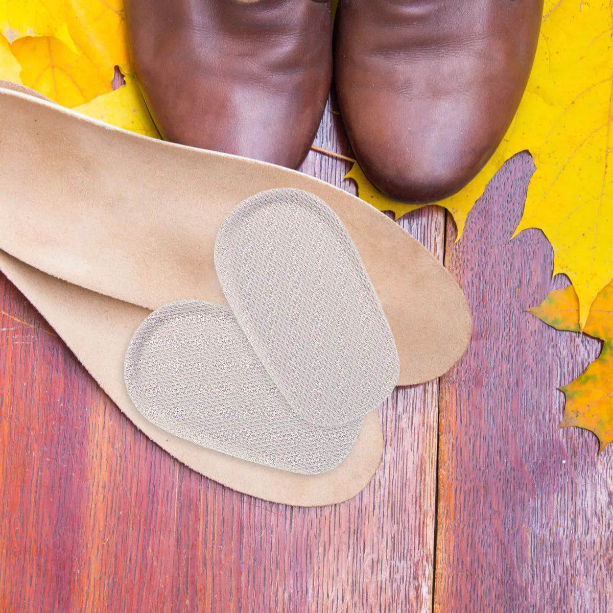 

1 Pair 3.5Cm Height Increasing Insoles Breathable Pu Half Shoe Lifts Non-Slip Comfortable Arch Support Shoe Cushion For Men