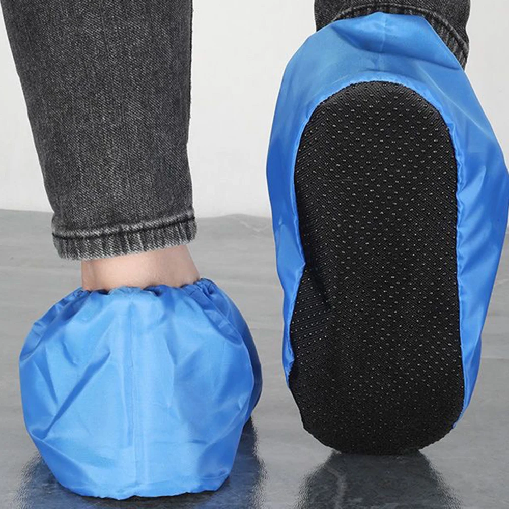 1 Pair Non-slip Shoe Covers Washable Reusable Waterproof Protector Cover Indoor Shoes Case Household Keep Floor Carpet Cleaning