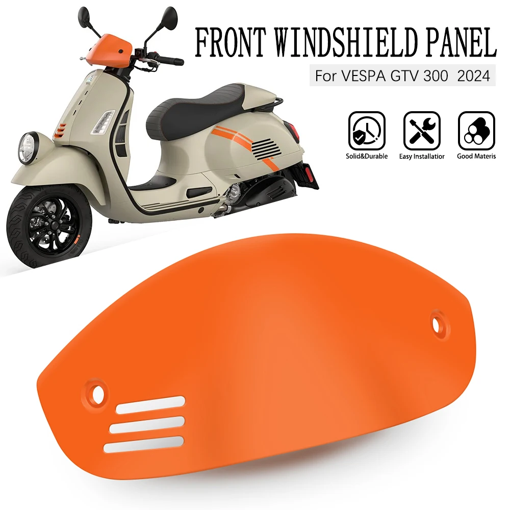 

Motorcycle Windshield Extension Spoiler Windscreen Air Deflector For VESPA GTS GTV 300 2024