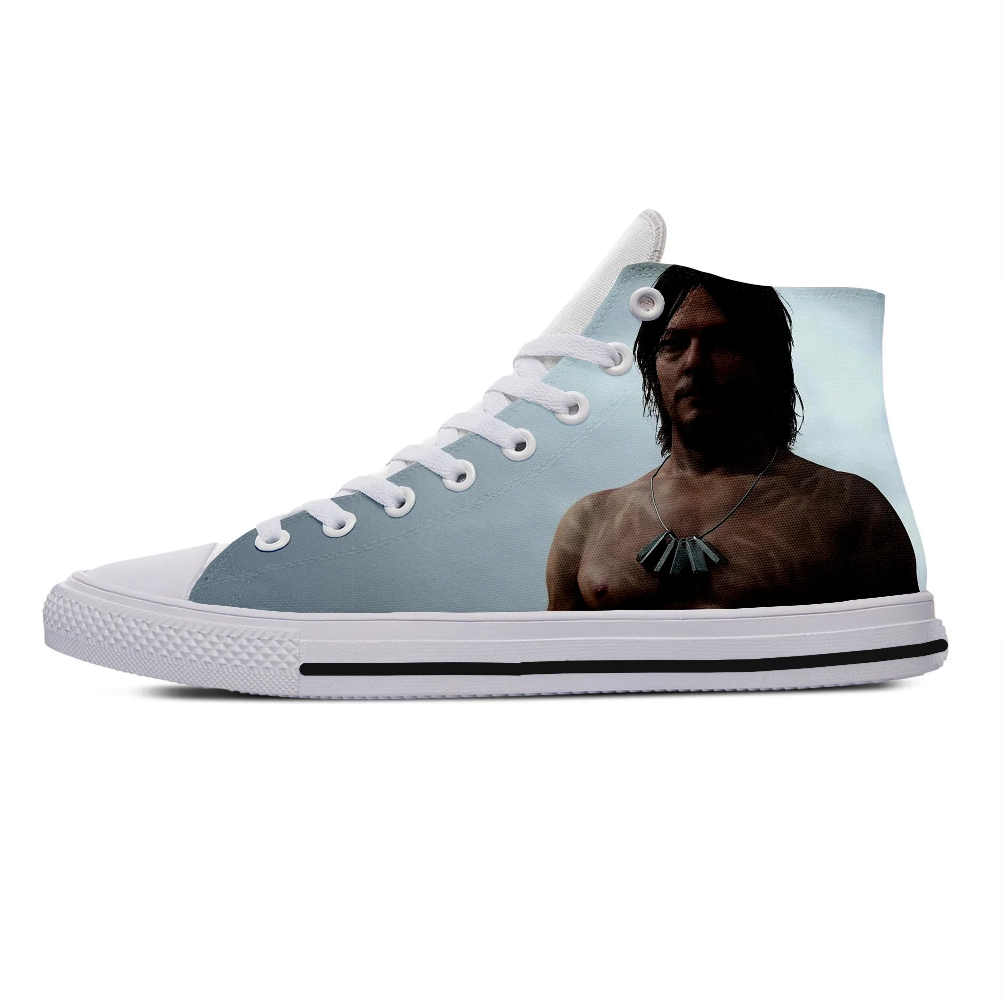 Hot Cool Summer Fashion Norman Reedus High Sneakers Men Women High Quality  Handiness Casual Shoes High Help Classic Board Shoes