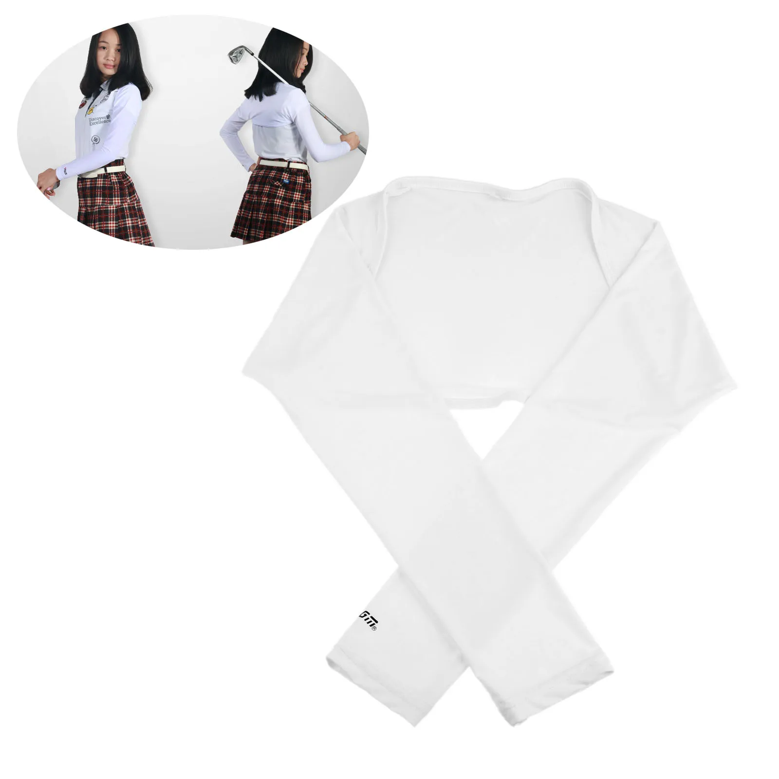 Women Cooling Sunscreen Golf Shawl Ladies Ice Silk Anti-Uv Sport Shoulder Arm Sleeve Girl Breathable Golf Shirts Camping Shawls