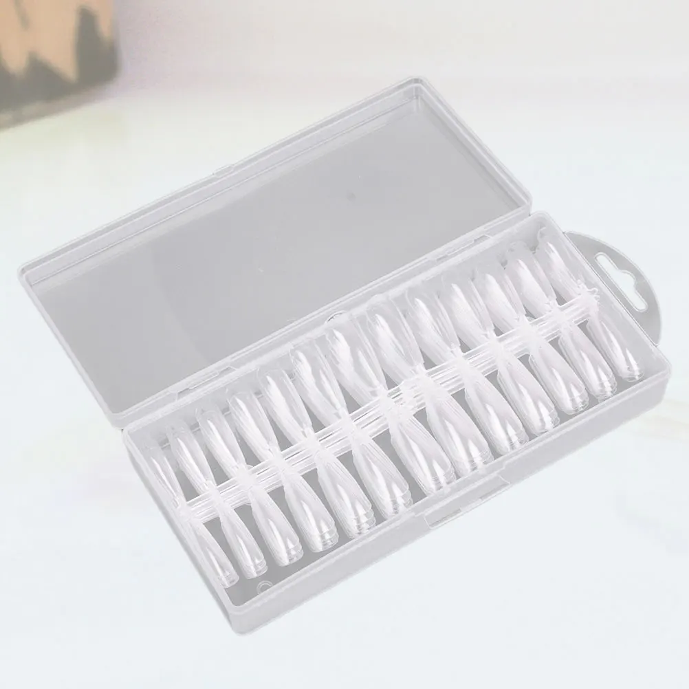 

1 set Nails Nail Tips For Women Transparent False Tips No Trace Easy Apply Nail Art Fit Types Comfortable Party