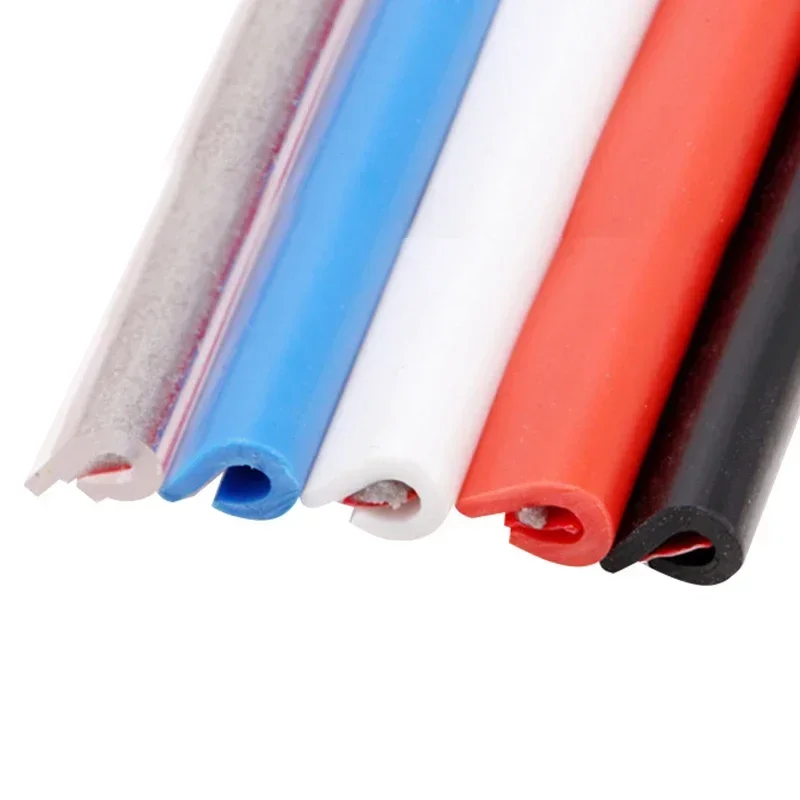 5M Door Anti-Collision Strip Car Door Border Scratching Anti-Collision Hood Protection Strip Door Decoration For General Purpose