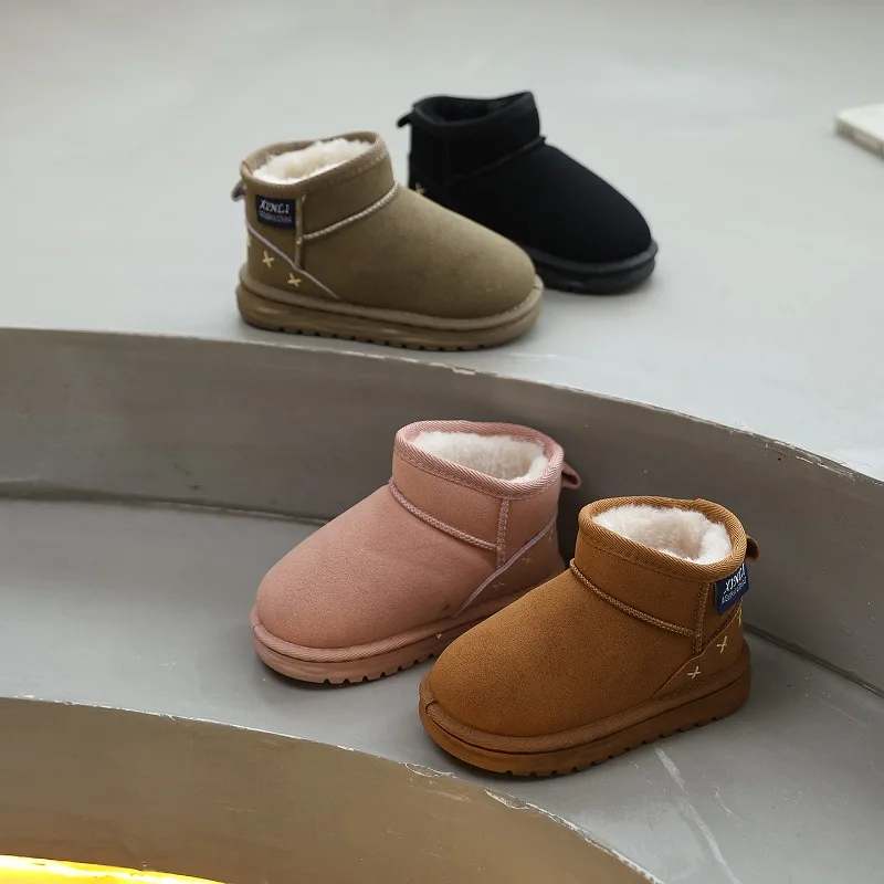 2025 Winter New Children's Shoes for Boys and Girls Comfortable and Versatile Snow Boots Classic Fashion Thickened Warm Boots
