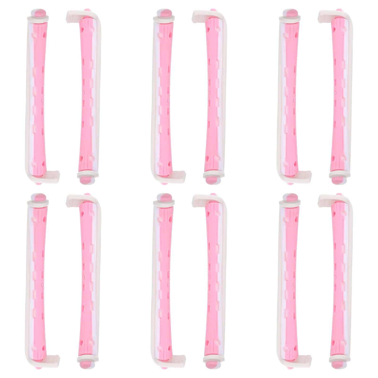 

12pcs Hair Rods Curling Rollers for Women Lightweight Hair Curler Portable Hairdressing Tools Perm Curling Rods