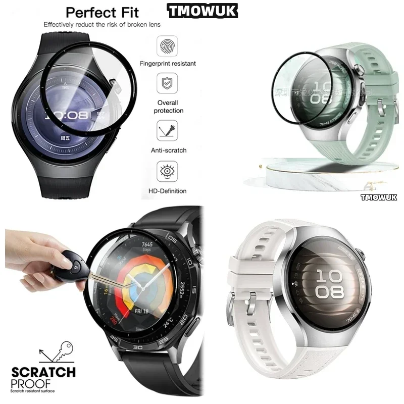 

For Huawei Watch 5 46mm/42mm Anti - Scratch HD Soft Film Curved Screen Protector Non - Glass TMOWUK
