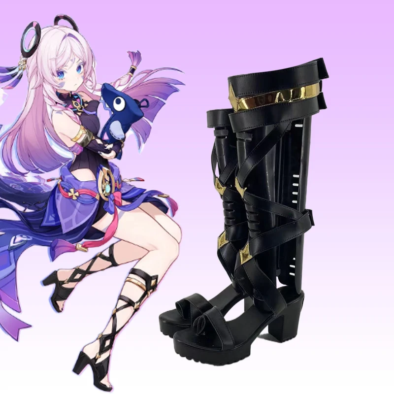 Spiel Genshin Impact Citlali Cosplay Stiefel Schuhe Natlan Schöne Mädchen Rolle Cosplay Schuhe Halloween-Kostüm für Frauen