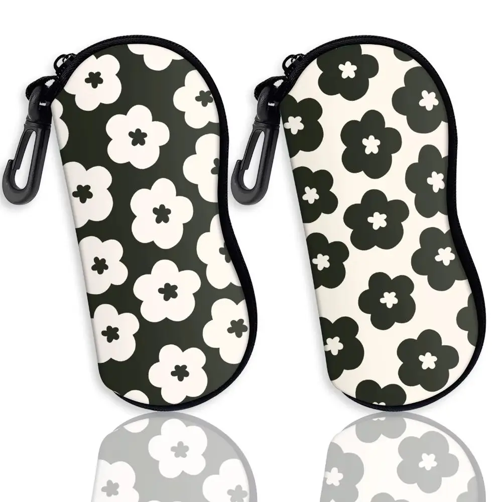 

New Anti-Pressure Print Eyeglass Case Creative Portable Sunglass Storage Box Hard Shell Faux Leather Glasses Case