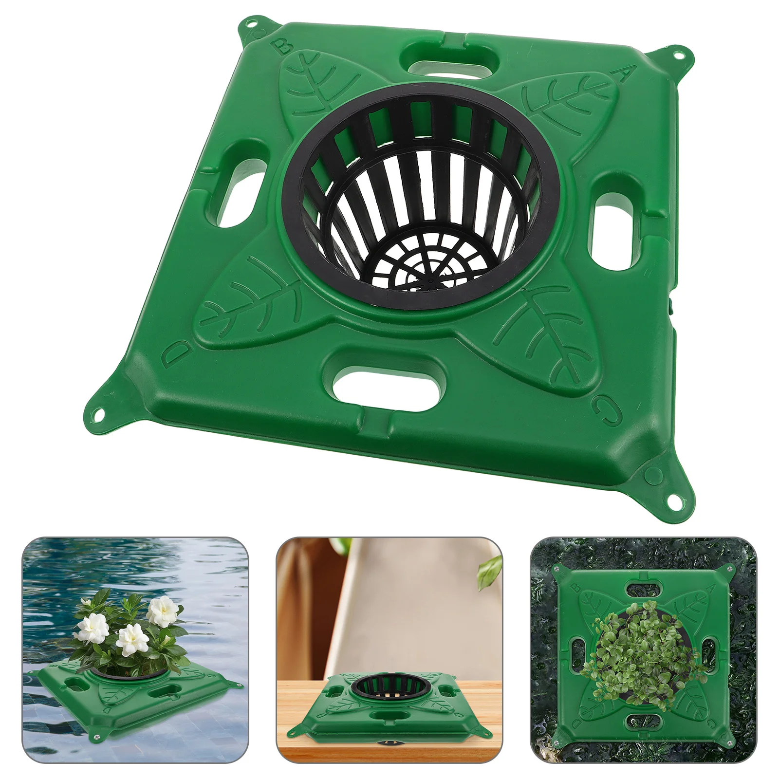 زارع عائم لجزيرة الزراعة المائية نظام Aquaponics المزدهر مادة بلاستيكية متينة ديكور حديقة المياه تعزز التنوع البيولوجي