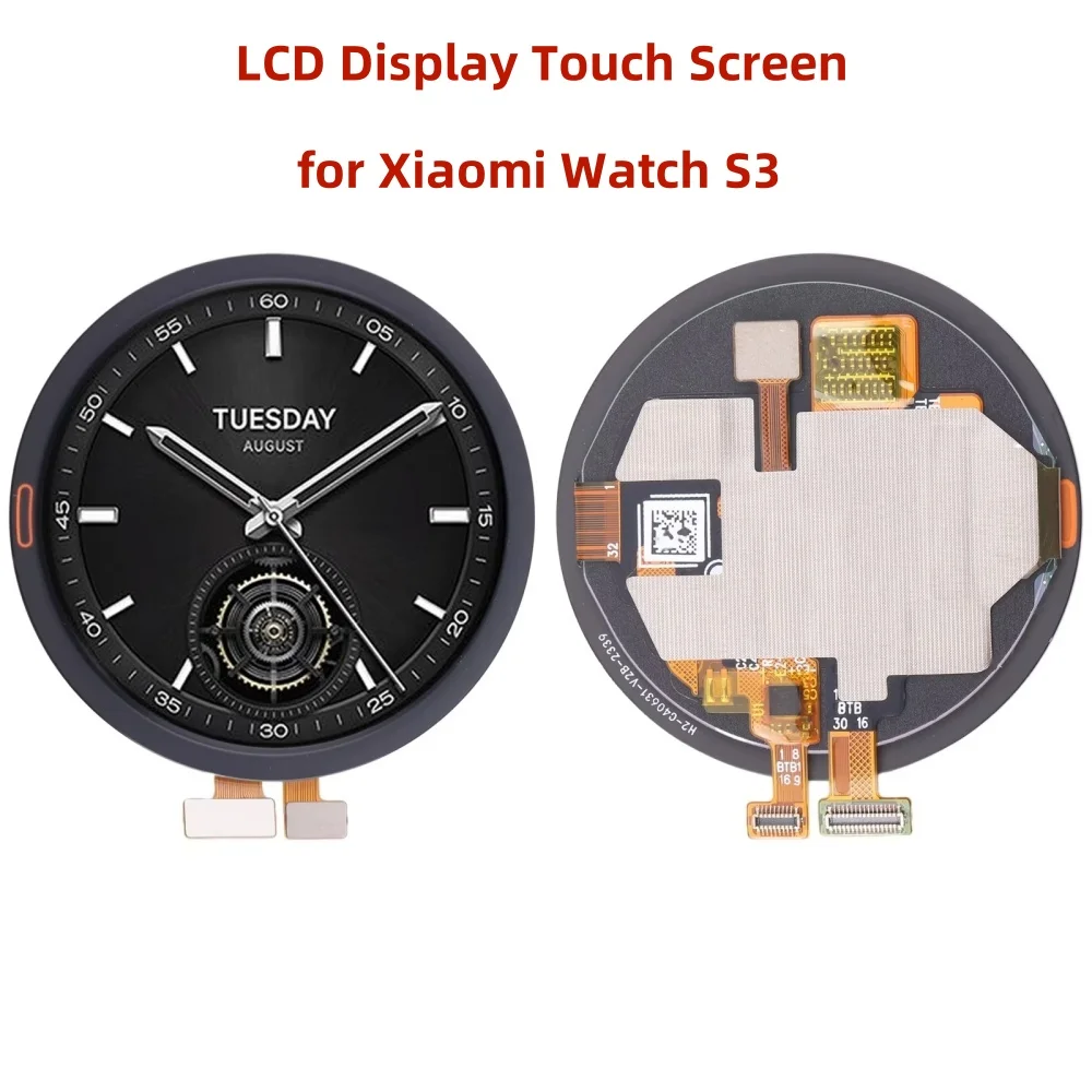 Pantalla táctil LCD Original para Xiaomi Watch S3, pantalla LCD, Panel de pantalla táctil, montaje de digitalizador, pieza de repuesto