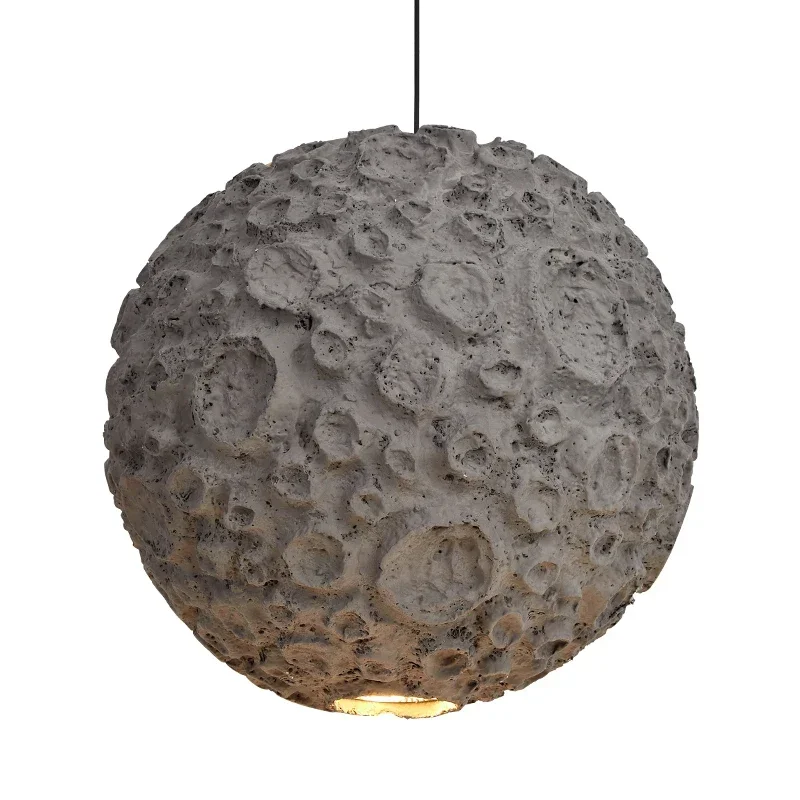 Designer Japanese Wabi Sabi Style Chandelier Living Room Lamp Dining  Coffe Store Planet Grey Pendant Lamps Loft Decor Light