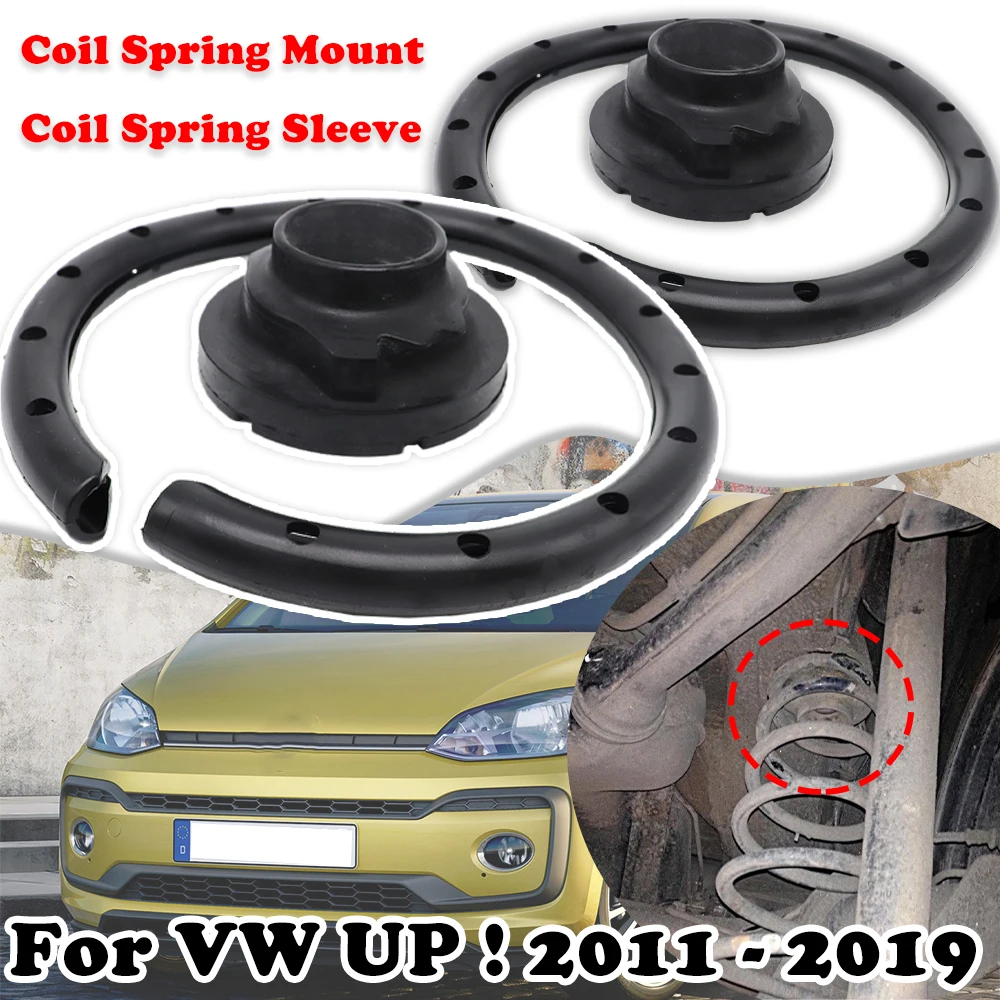 

2Pcs For VW UP ! Rear Axle Leaf Coil Spring Rubber Mount Plate Buffer Suspension Seats Sleeve 2011 2012 2013 2014 2015 2016-2019