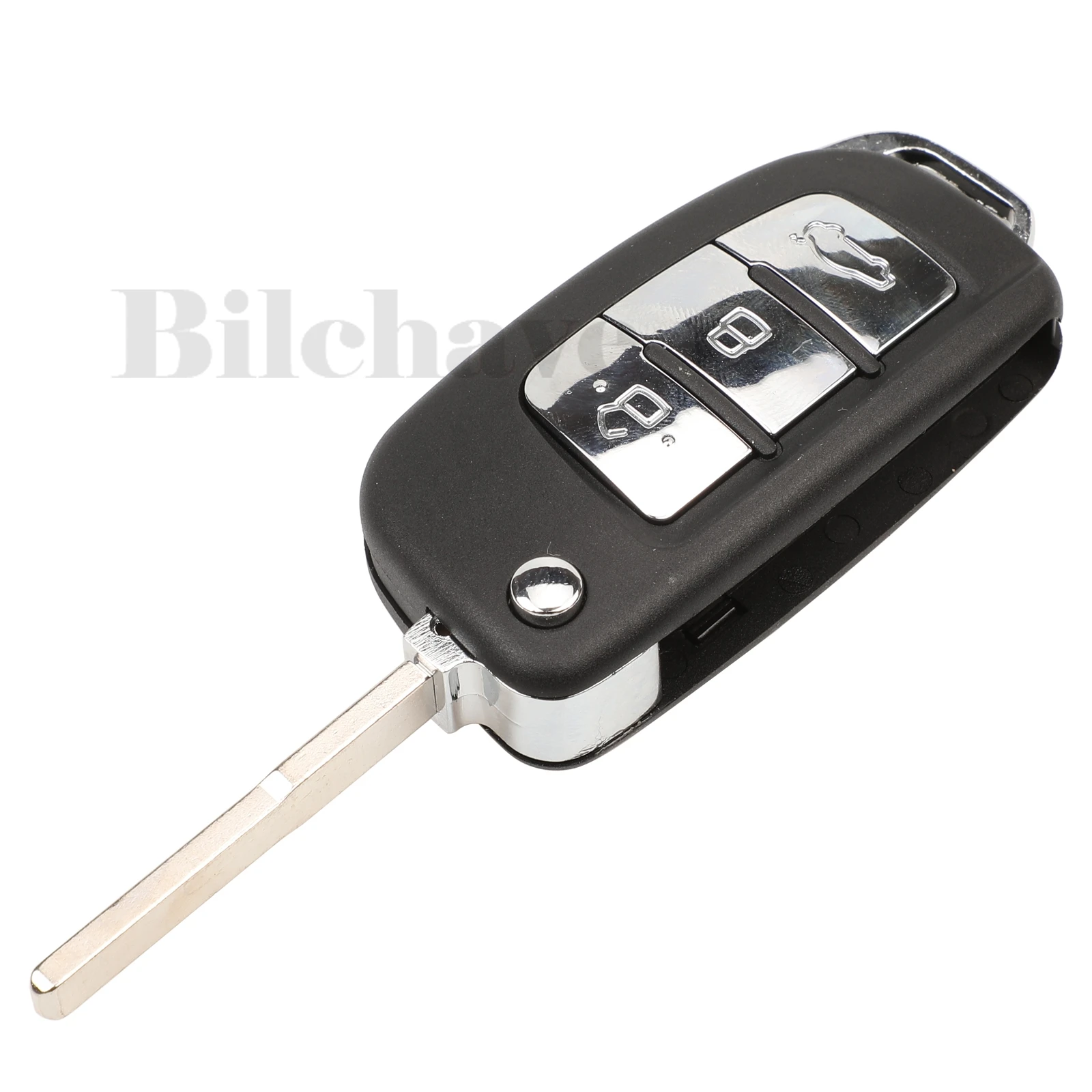 Jingyuqin 3 Buttons ModifIed Flip Remote Car Key Shell Fob For Ford Focus Fiesta C-Max S-Max Ka Mondeo Galaxy FO21 HU101 Blade