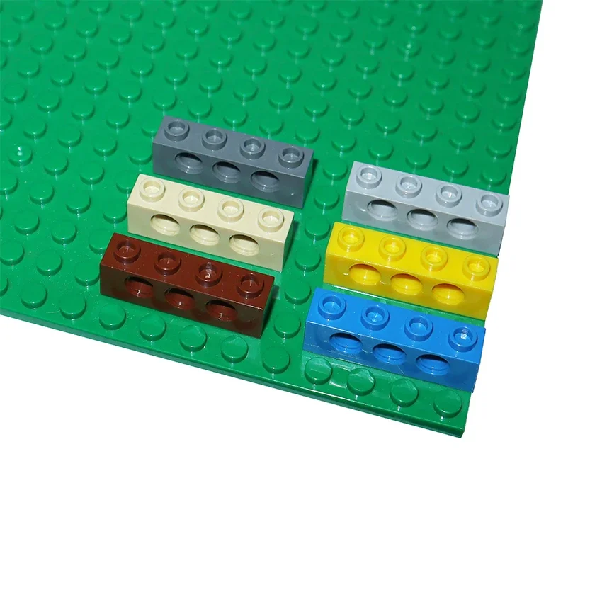 Baksteen 1x4 met 3 gaten MOC Technische montage Deeltjes 3701 DIY Bouwstenen Educatief speelgoed voor kinderen