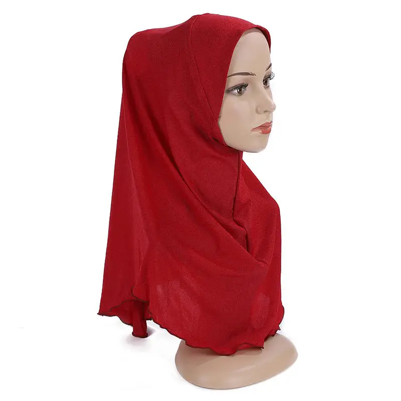 قبعات حجاب عادية للفتيات الكبيرات وشاح إسلامي حجاب إسلامي قبعة أميرة سحب على غطاء الرأس رائجة البيع قبعة صلاة رمضان #6