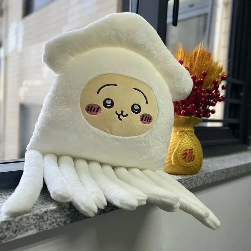 55cm Squid Chikawa New Anime Kawaii Takoyaki Hachiware Usagi Plush Doll Girl Sofa Pillow Bedroom Cartoon Decoration Holiday Gift