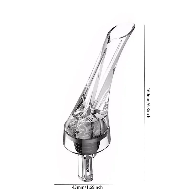 الاكريليك النبيذ مهوية المدفق قسط التهوية المدفق إناء نبيذ أحمر غطاء صنبور سدادة زجاجة الفم موزع الدورق صنبور