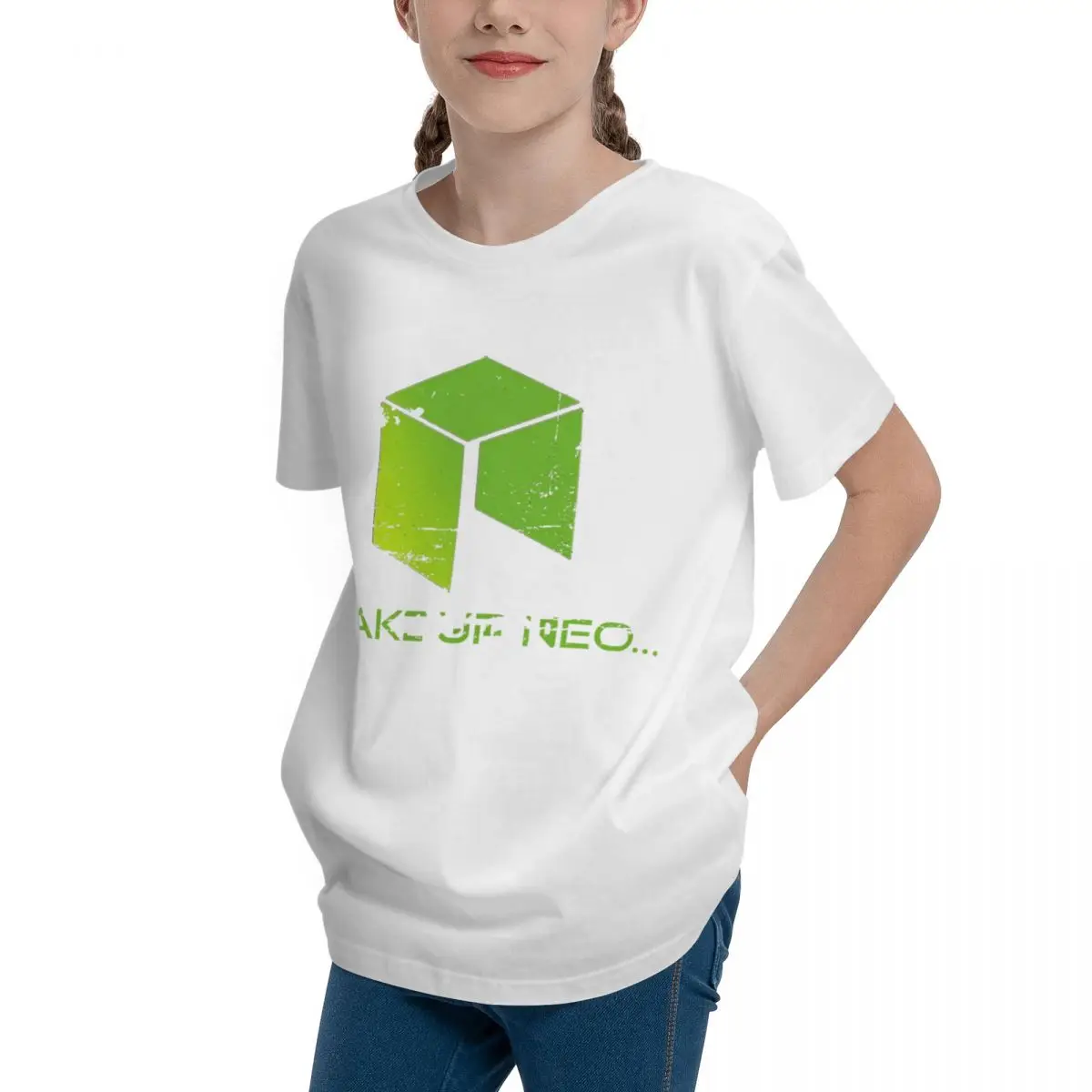 Harajuku Wake Up Neo Neo Blockchain Essential T Teenagers Basic Short Sleeve T-Shirt Tees Creative Top quality Leisure Graphic