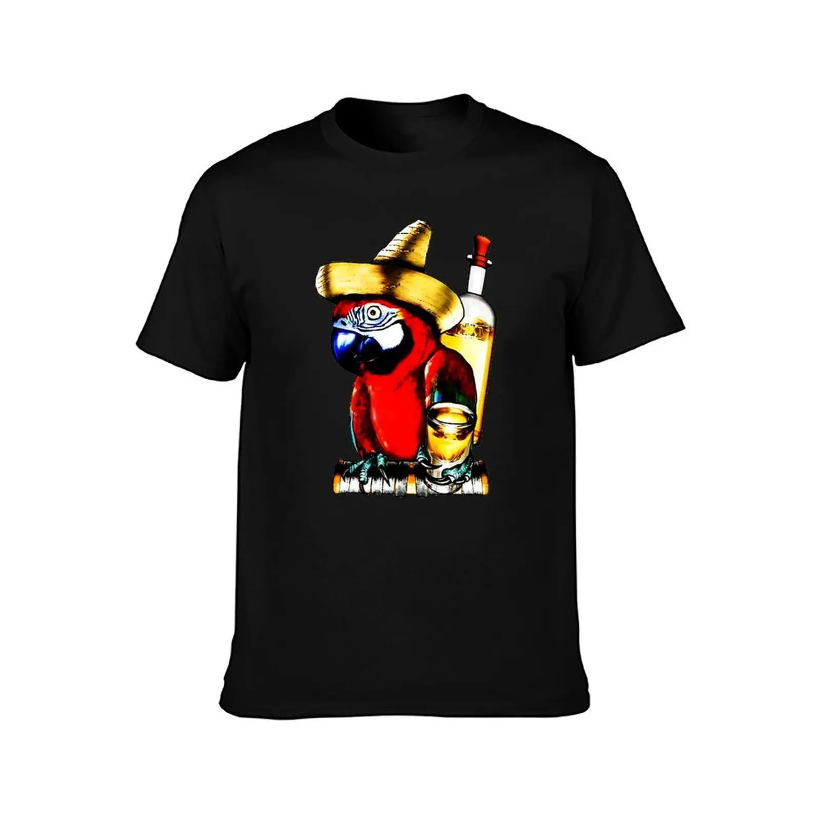 party parrot logo - toast to victory T-Shirt, Summer Casual Cotton Tee, Oversized Streetwear Tops, Vintage Graphic Print
