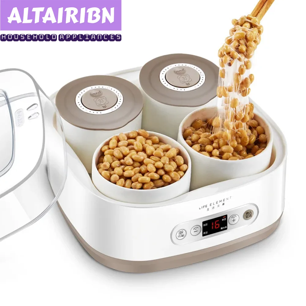 1.5L Intelligence Natto Machine For Fermentation Slow Cooker Steamer Stew Pot Yogurt Maker Pickle Rice Wine 40℃ Constant Temp