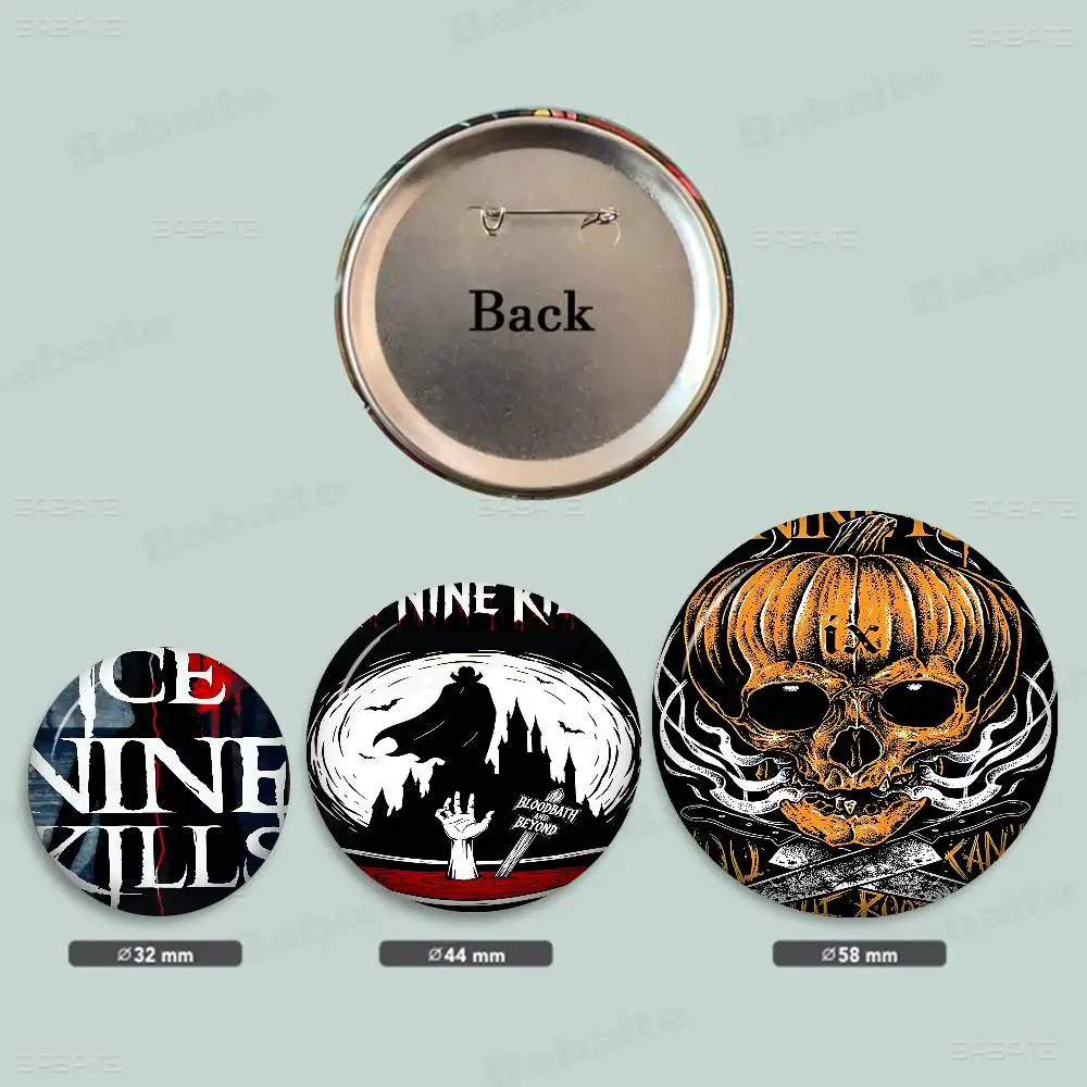 ice nine kills band 58mm Cute Series Pins Funny Badge Interesting Cartoon Animals Brooches Backpack Clothes Gift Accessory
