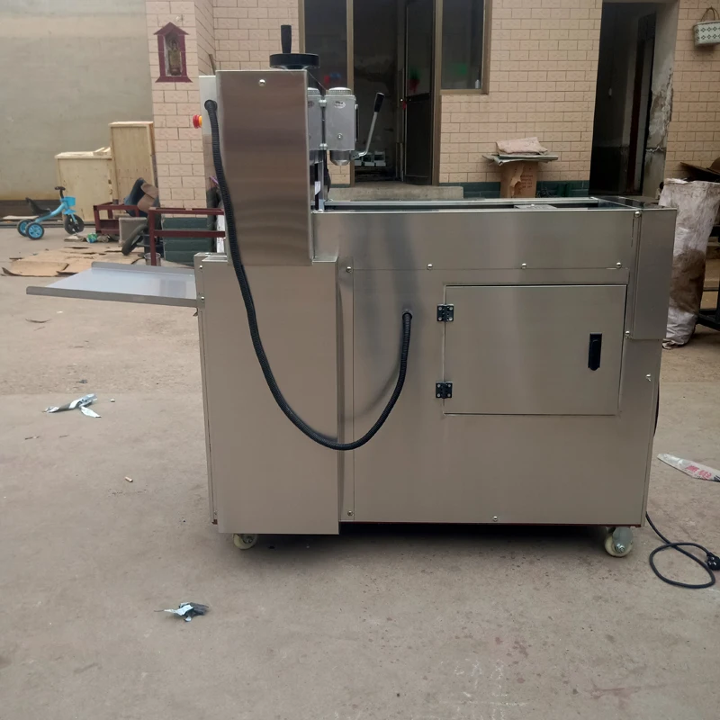 Коммерческая электрическая мясорубка из баранины и говядины с ЧПУ, машина для двойной резки рулетов из баранины, резак для рулетов из баранины из нержавеющей стали