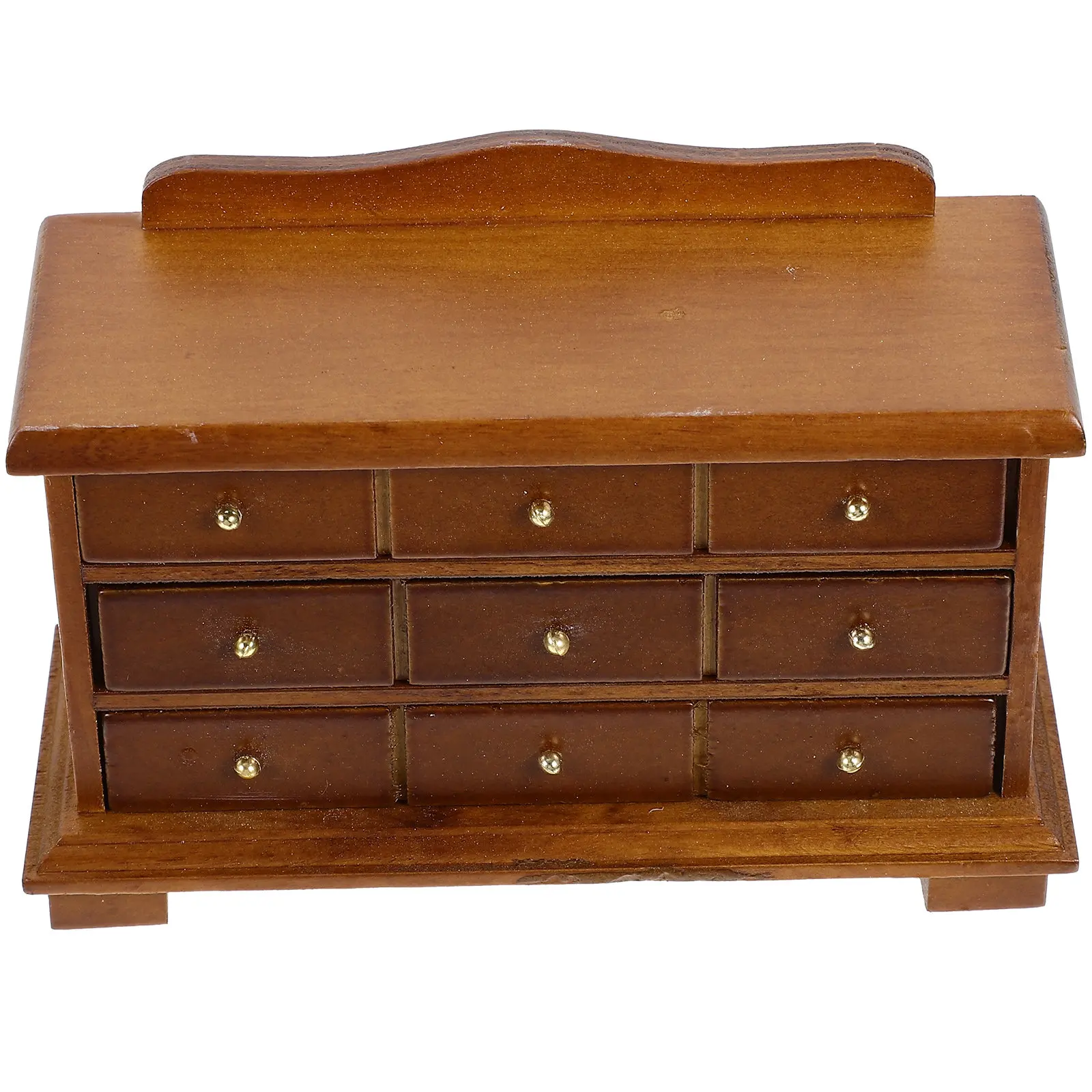 

Миниатюрный деревянный шкаф-витрина для кукольного домика, кухонные шкафчики для миниатюрных игрушек