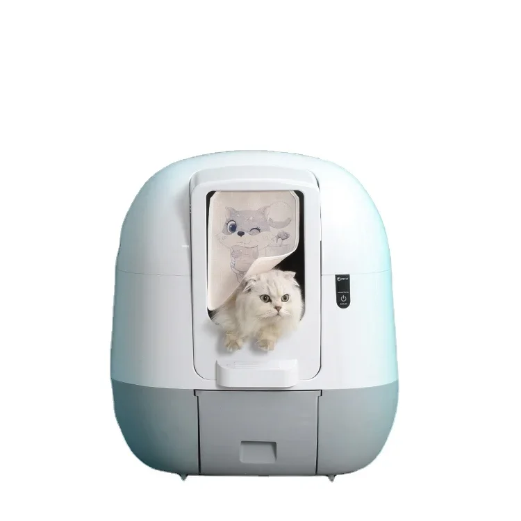 Smart Self-Cleaning Automatic Fully Enclosed Cat Toilet Litter Box with Odor Removal