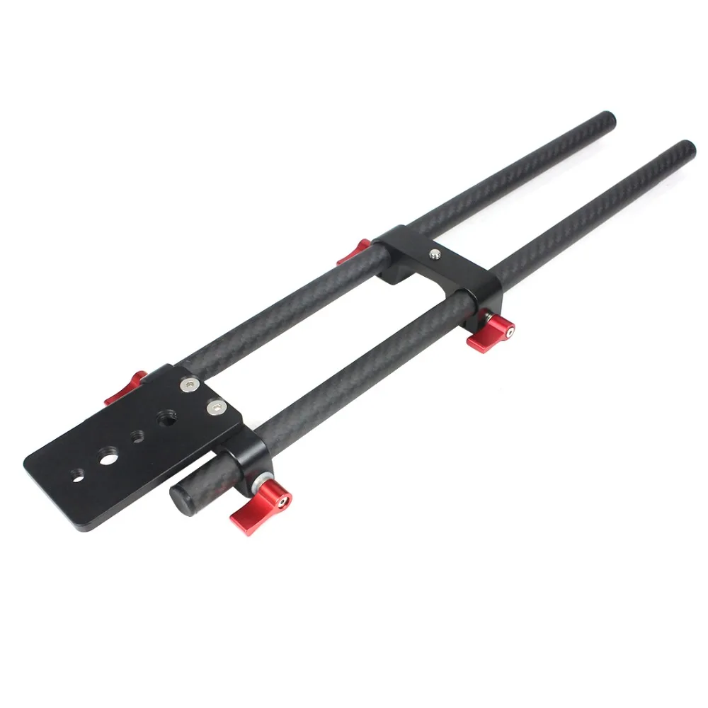 2 Stück 10cm 25cm 30cm 40cm Carbonfaserrohr mit 15mm Teleobjektivhalterung für Rig-Schienen-Klemmsystem Follow Focus SLR-Kameras – Detail 6