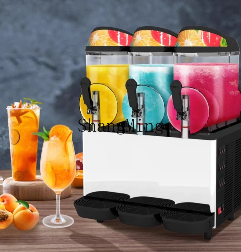 ZYY three-cylinder snow melting machine XC336 automatic smoothie machine cold drink juice snow beverage machine