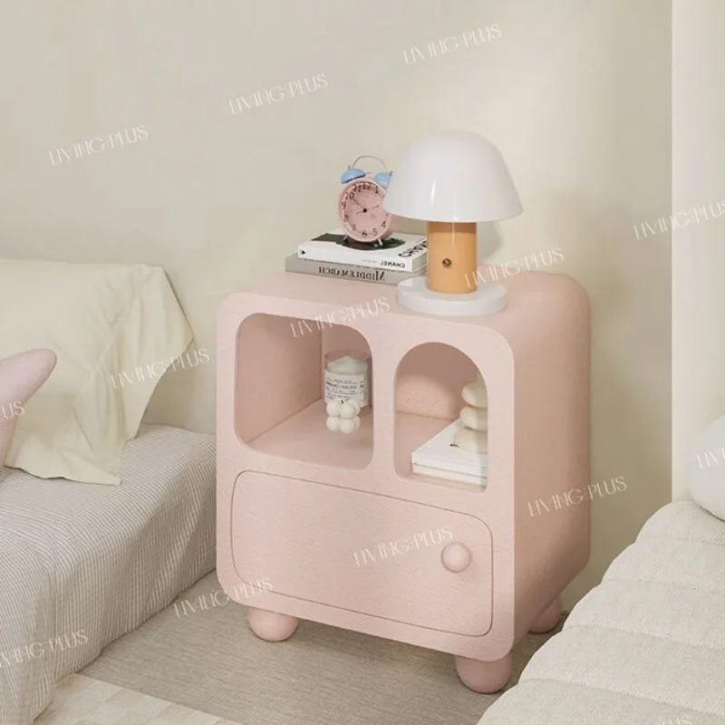 [Hot-selling store] Color Nordic bedside table Internet celebrity exquisite cave bedside table Modern home guest bedroom storage