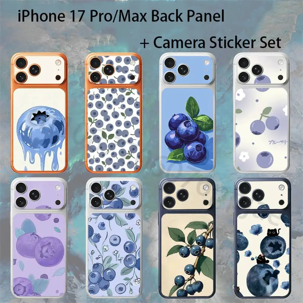 

Blueberry series For iPhone 17 pro Max/17 pro Full Cover Decal Skin Wrap Colorful Rear Protective Sticker Film