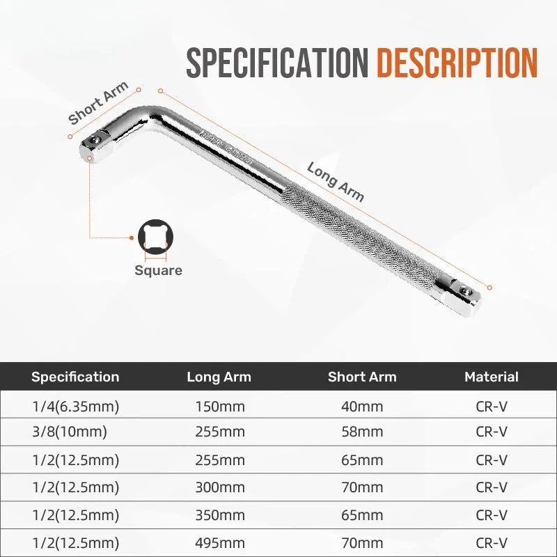 لإزالة الإصلاح المسمار الجوز 1/2 "3/8" 1/4 "L-نوع مفتاح بانة CRV L مفاتيح المفك مسدس مزدوج رئيس ثقب الكوع وجع #2
