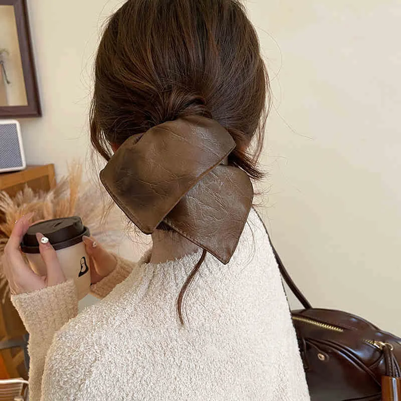 

Square Pleated Low Ponytail Holders Fashion Gentle Hair Ties Vintage New Hair Ring Light Luxury High-end Accessories for Women