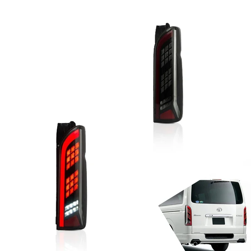 

Светодиодные задние фонари для Toyota Hiace 2005-2018 с функцией заднего хода и указателем поворота, автомобильные аксессуары