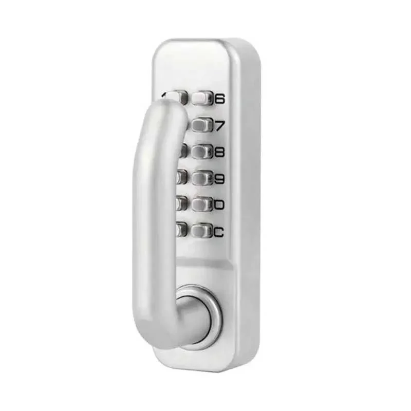 Mechanical Digital Push Button Door Lock Keyless Keypad Combination Code Lock with handle