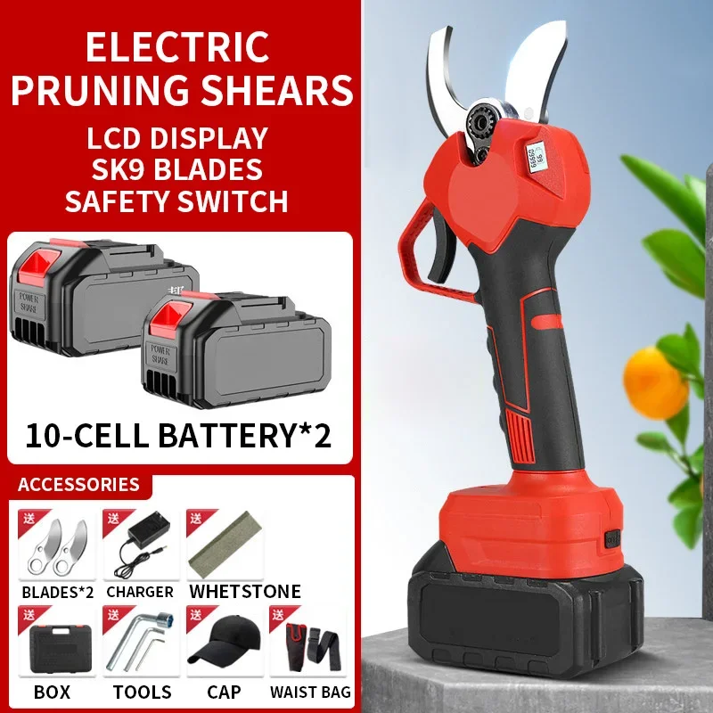 Fruit Tree Pruning Shears, Electric Shears, Rechargeable High-Power Lithium-Ion Garden Shears The Ultimate Tool
